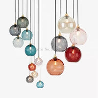 Lustre Aqua Glass - Design Nordique Moderne