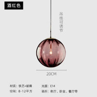 Lustre Aqua Glass - Design Nordique Moderne