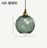 Lustre Aqua Glass - Design Nordique Moderne