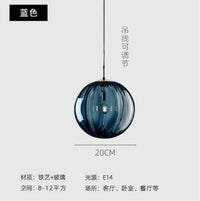 Lustre Aqua Glass - Design Nordique Moderne