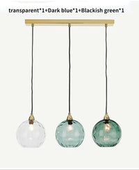Lustre Aqua Glass - Design Nordique Moderne