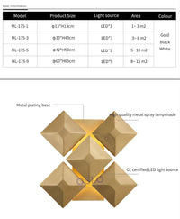 Applique murale Design LED "Mur de Carreaux Light"