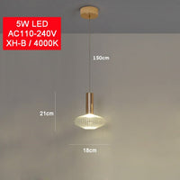 Suspension LED Flora Glass