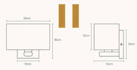 Applique murale LED en bois Design