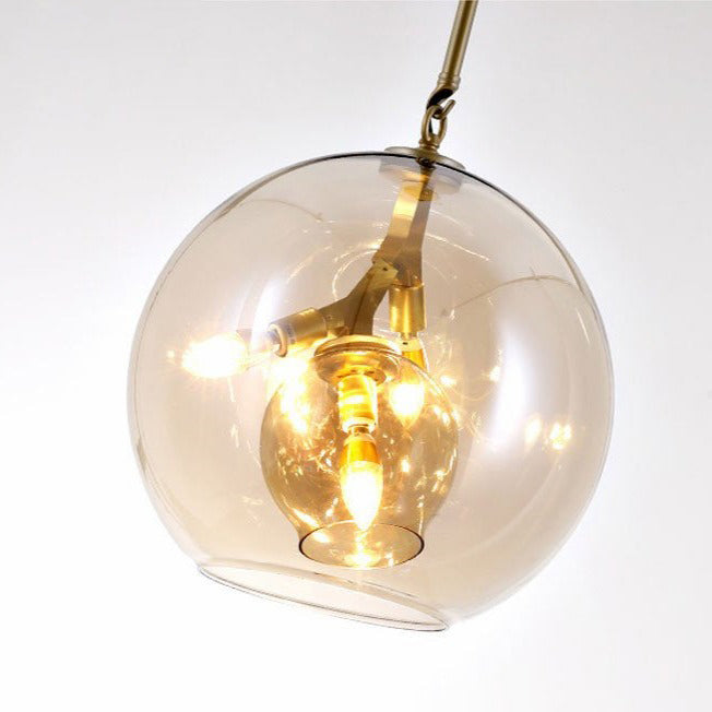 Suspension LED industrielle Kiria Glass