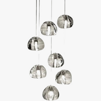 Lustre en cristal rotatif pour un design élégant et moderne