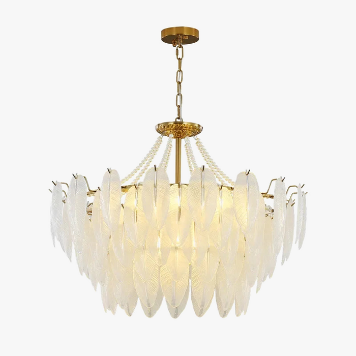 Lustre Luxury Vintage Crystal Pearl Plume