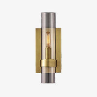 Applique murale LED de luxe en verre cylindrique