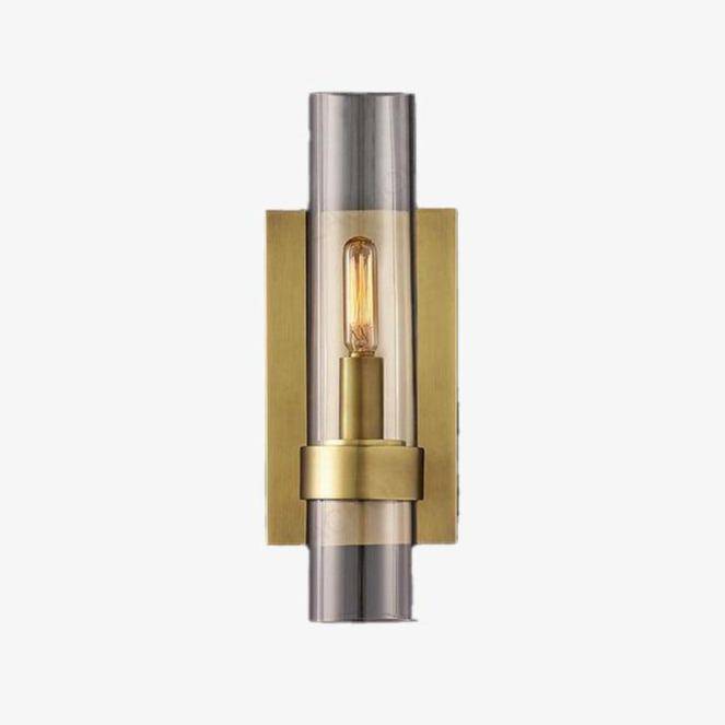 Applique murale LED de luxe en verre cylindrique