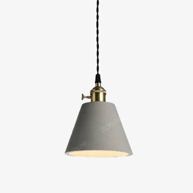 Suspension Loft LED grise et ciment