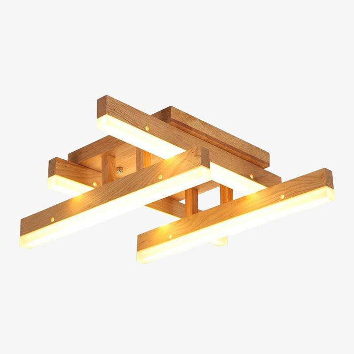 Plafonnier LED en bois Light Loft