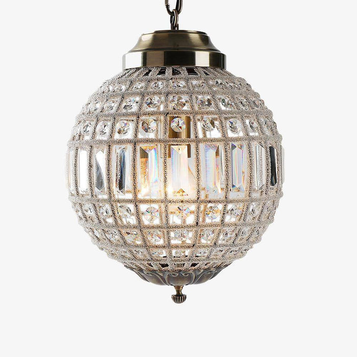 Suspension Luxury LED en verre cristal.