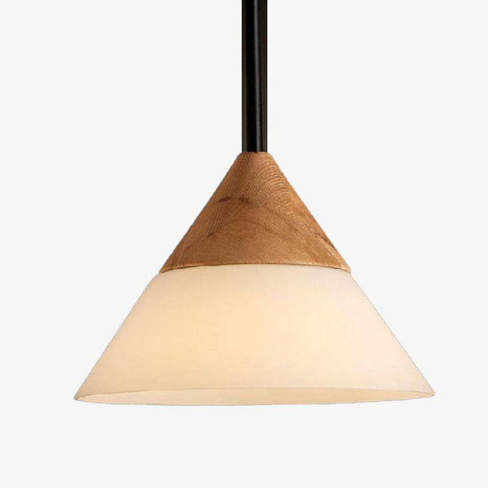 Suspension LED Loft en bois et verre