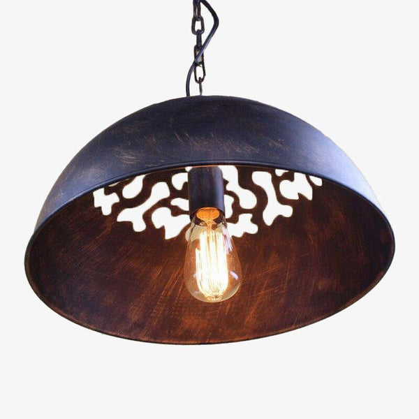 Suspension LED design en métal Rust