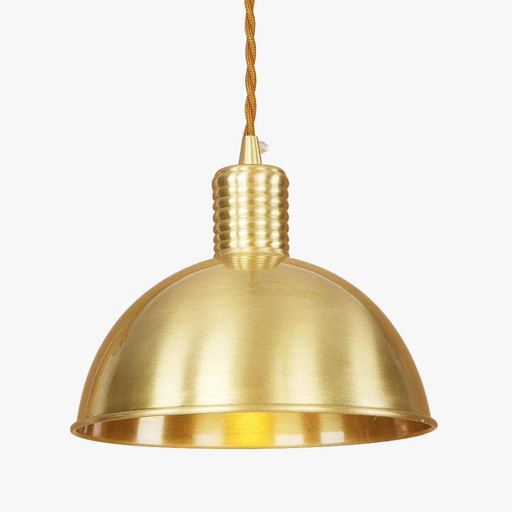 Suspension design LED en métal doré - Collection Novel