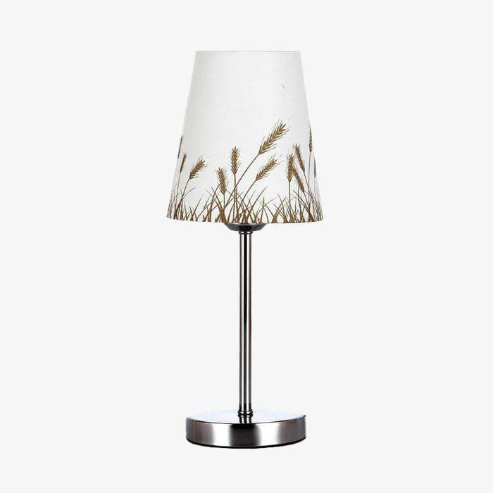 Lampe de chevet chromé à motif de blé
