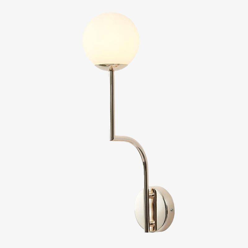Applique murale LED dorée Rétro-Chic