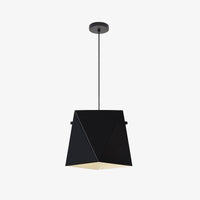 Suspension LED design en métal coloré géométrique