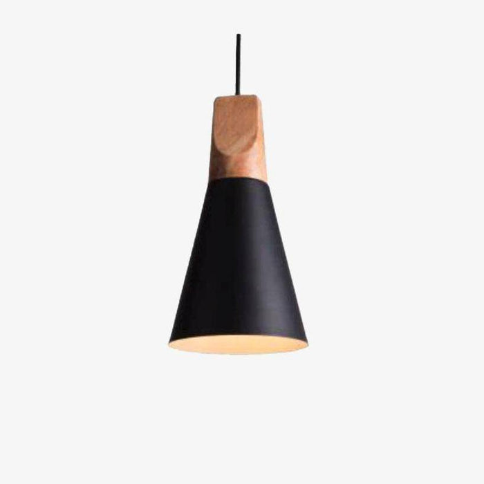 Suspension conique en bois - Éclat naturel
