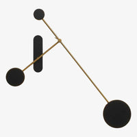Applique murale design Loft LED - Disques noirs