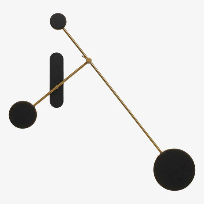 Applique murale design Loft LED - Disques noirs
