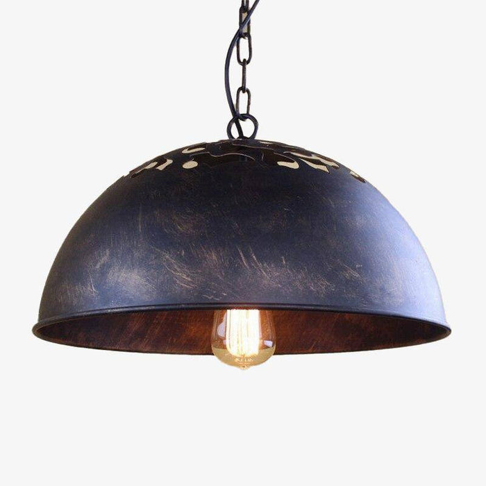 Suspension LED design en métal Rust