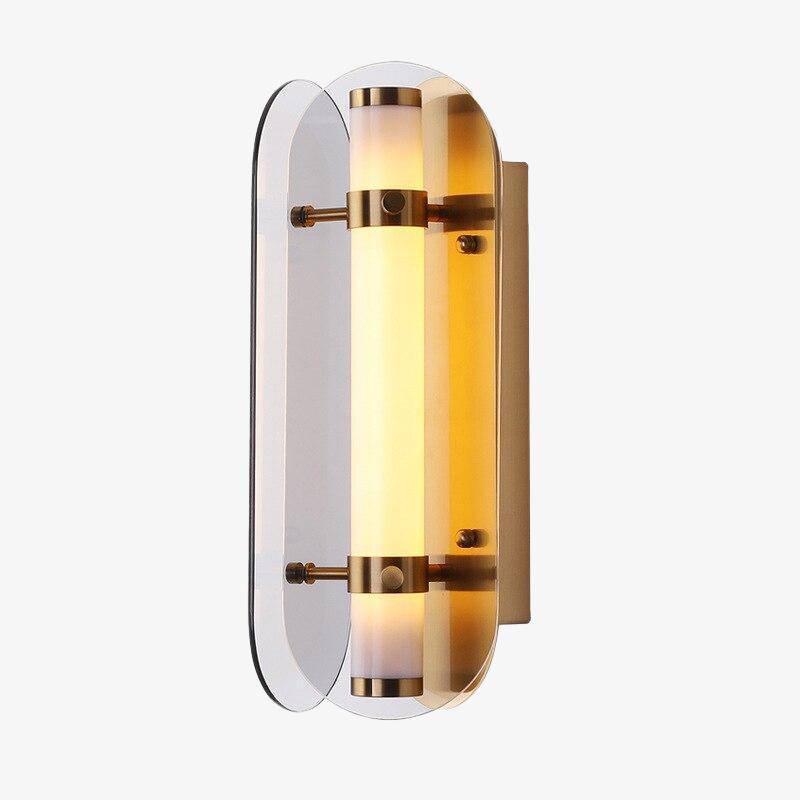 Applique murale LED en verre arrondi