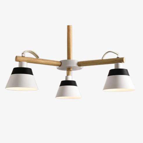 Lustre LED en bois Nordik