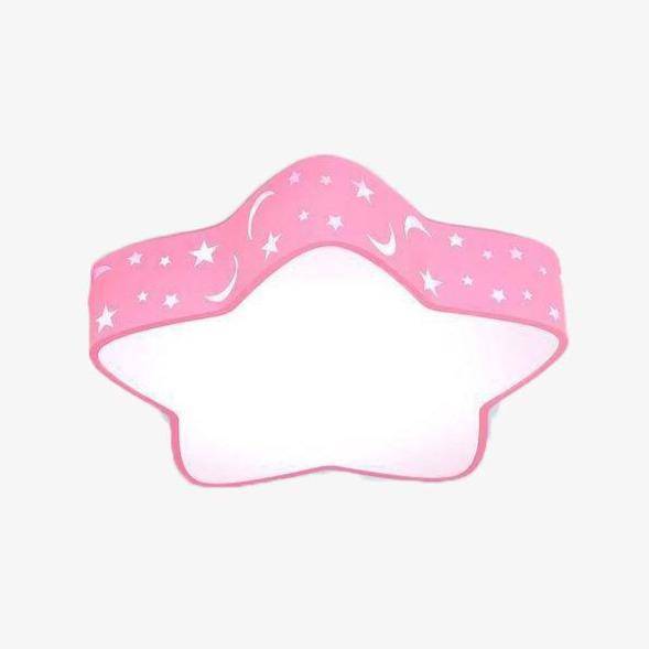Plafonnier LED étoile perforée pour enfants