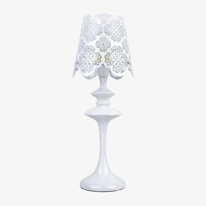 Lampe de chevet design fleuri (noir ou blanc)