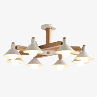 Plafonnier LED Bulbs en bois - Noir ou Blanc