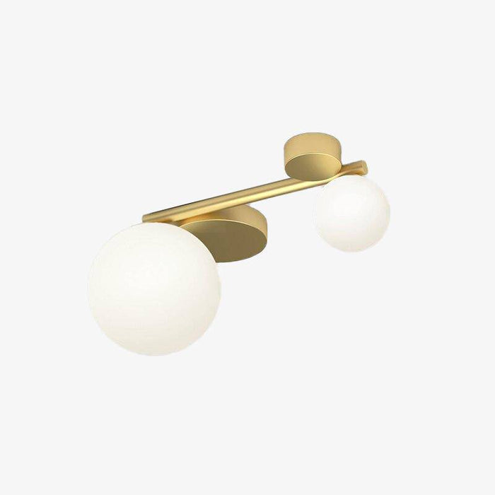 Plafonnier LED Doré Géométrique