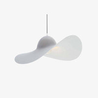 Suspension LED blanche ondulée HatWave