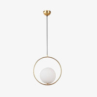 Suspension Luxe en Verre Rond et Brillant