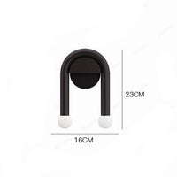 Applique murale LED noire double modernité
