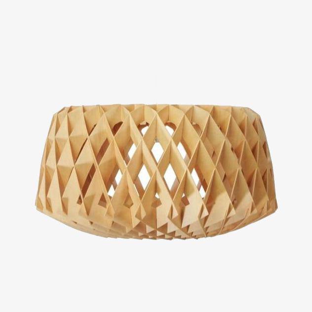 Suspension LED Cage en Bois Scandinave
