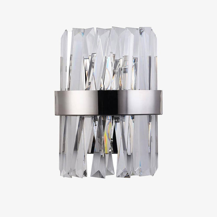 Applique murale Luxury LED en métal et cristal.