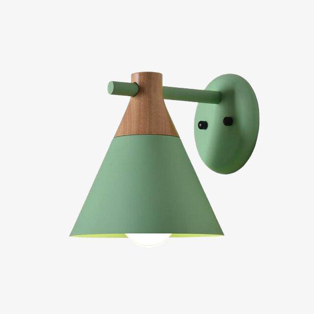 Applique murale en bois LED Macaron