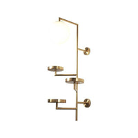 Applique murale design LED "Golden Discs"