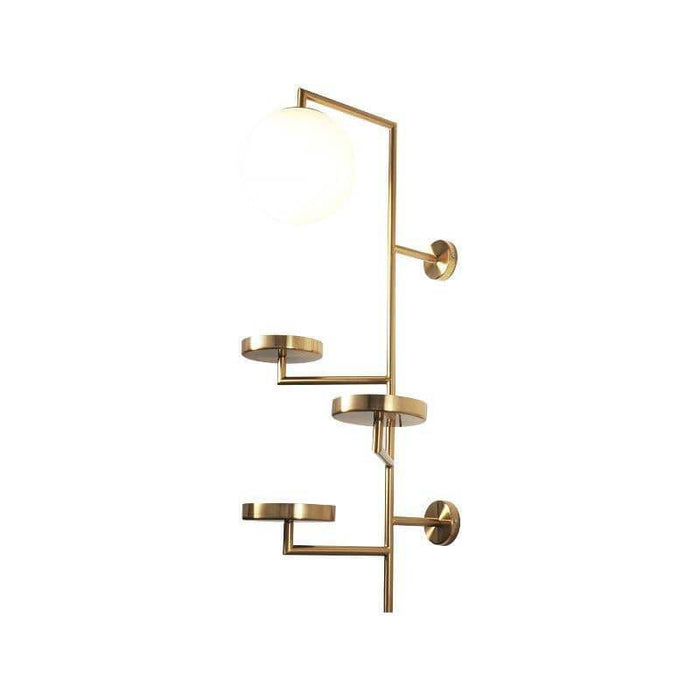 Applique murale design LED "Golden Discs"