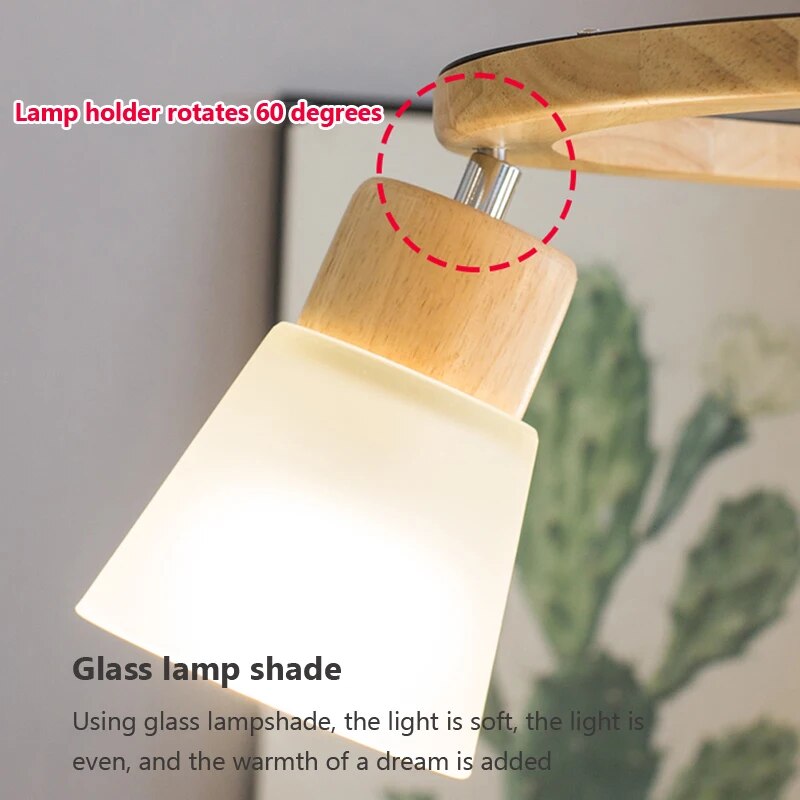 Lustre Bois LED - Éclairage Maison