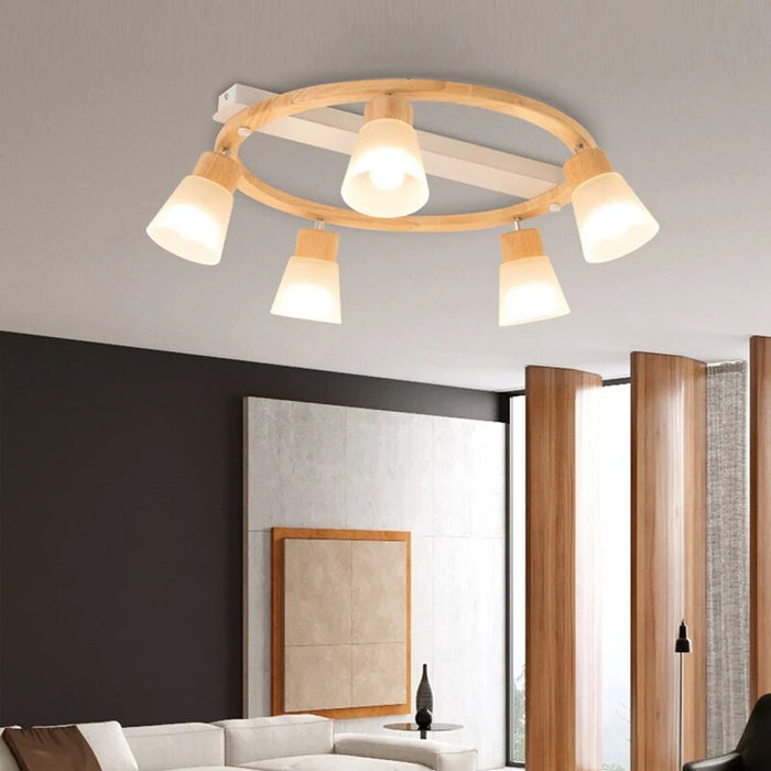 Lustre Bois LED - Éclairage Maison