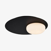 Plafonnier LED Design Noir Style Ruban Loft