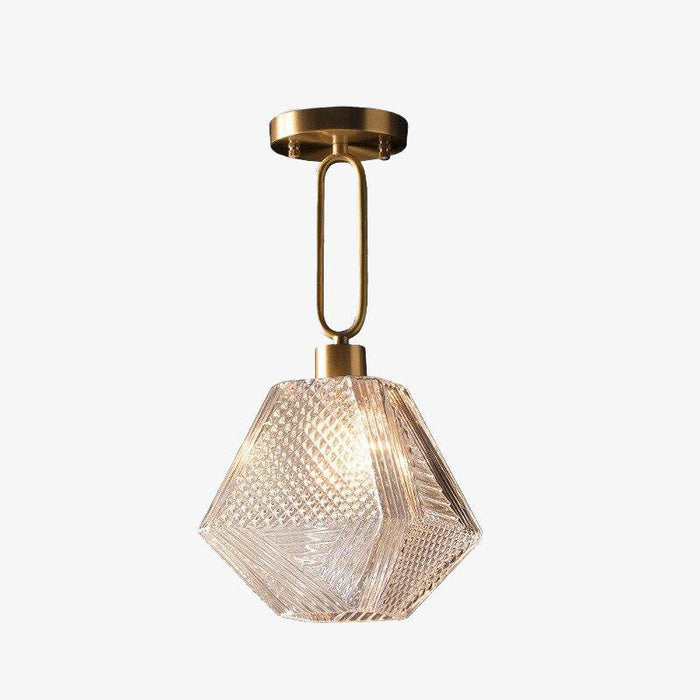 Suspension LED Shadow en verre rétro