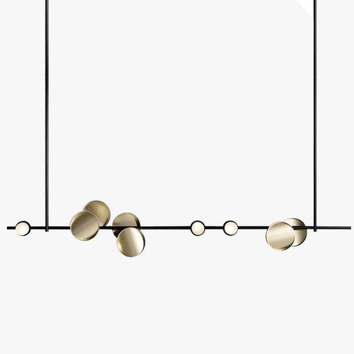 ★ Suspension LED Luxury en métal avec disque doré ★