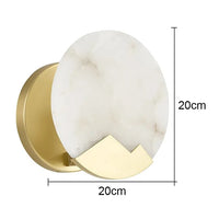 Applique murale design LED Marble Gold.