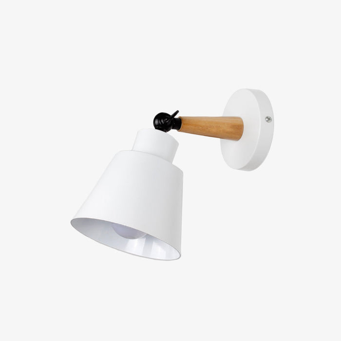 Applique murale LED en bois et métal