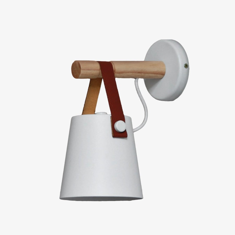Applique murale LED en bois avec style suspendu