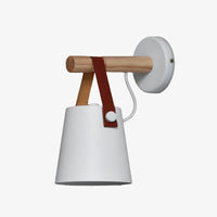 Applique murale LED en bois avec style suspendu