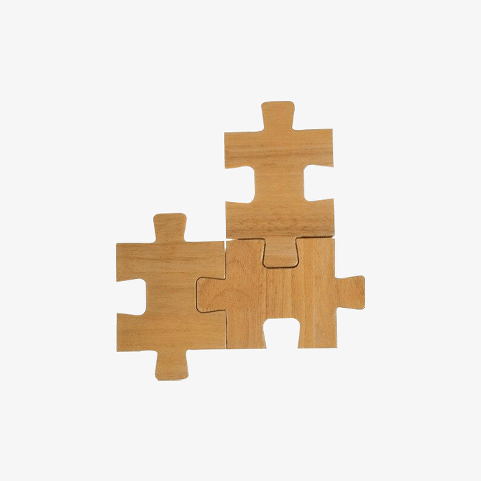 Applique murale design Puzzle en bois